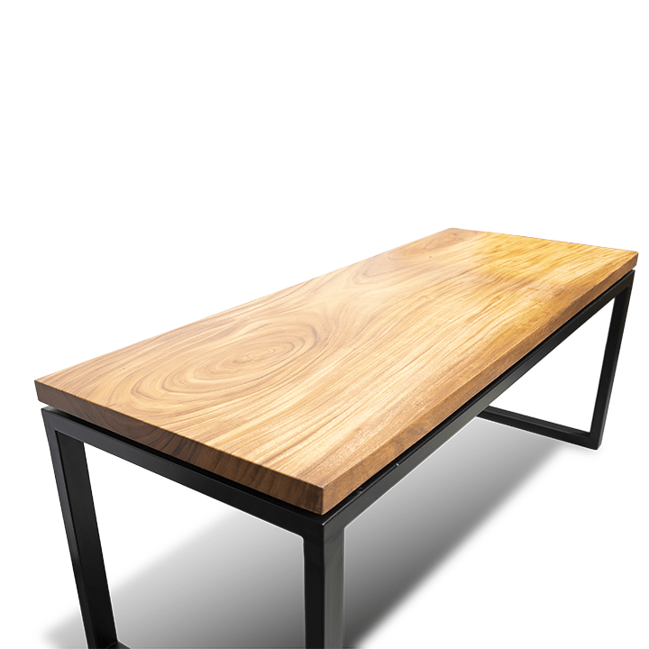 Solid Wooden Walnut Recangulated Table - Image 2