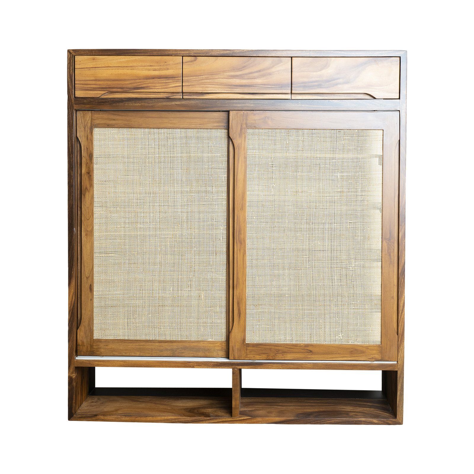 Live Edge Shoes Inn Cabinet– Handcrafted East Indian Walnut Storage - Image 2