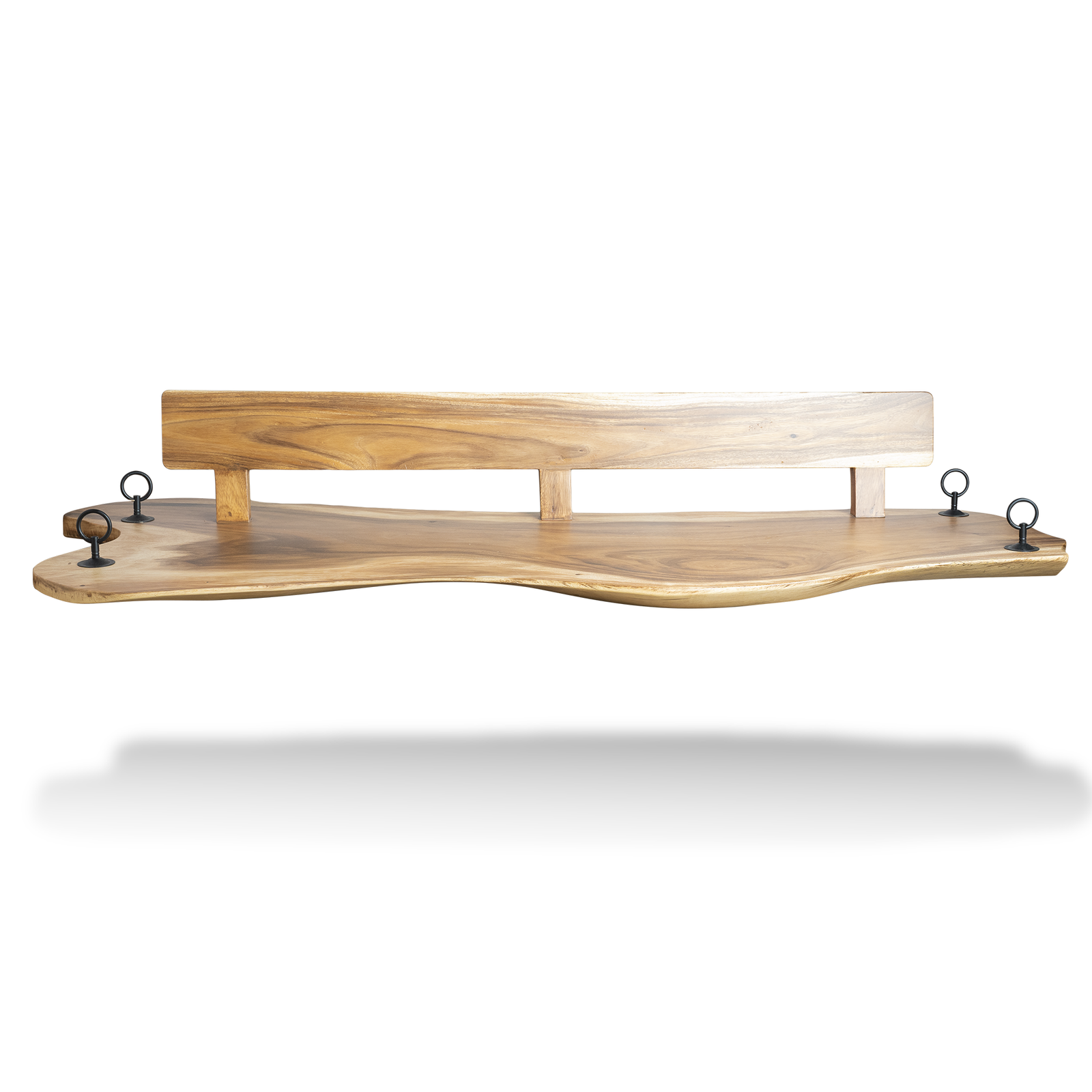 Live Edge Wooden Swing Jhula – East Indian Walnut - Image 5