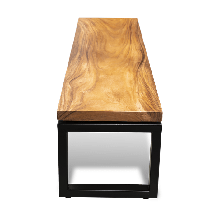 Live Edge Walnut Recangulated Bench - Image 2