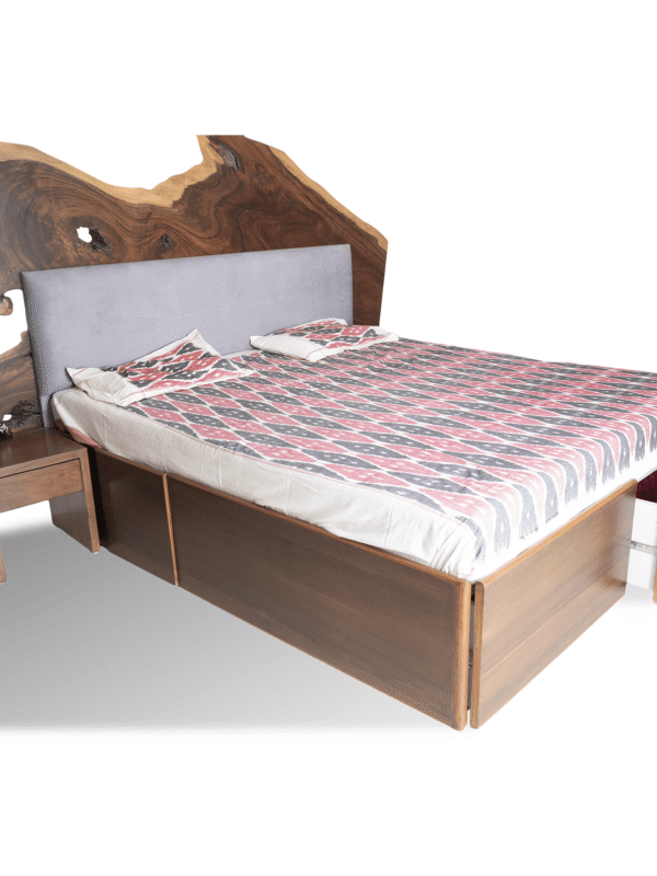 Live Edge Up Hole Bed with Storage