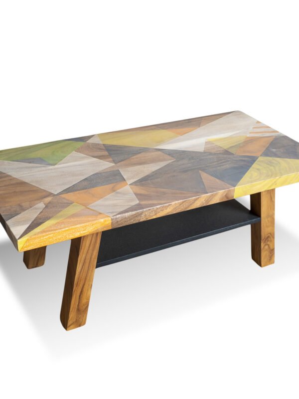 Solid Wooden Colourful Coffee Table