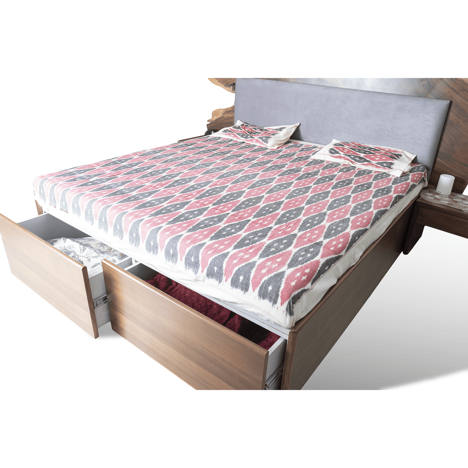 Live Edge Up Hole Bed with Storage - Image 3