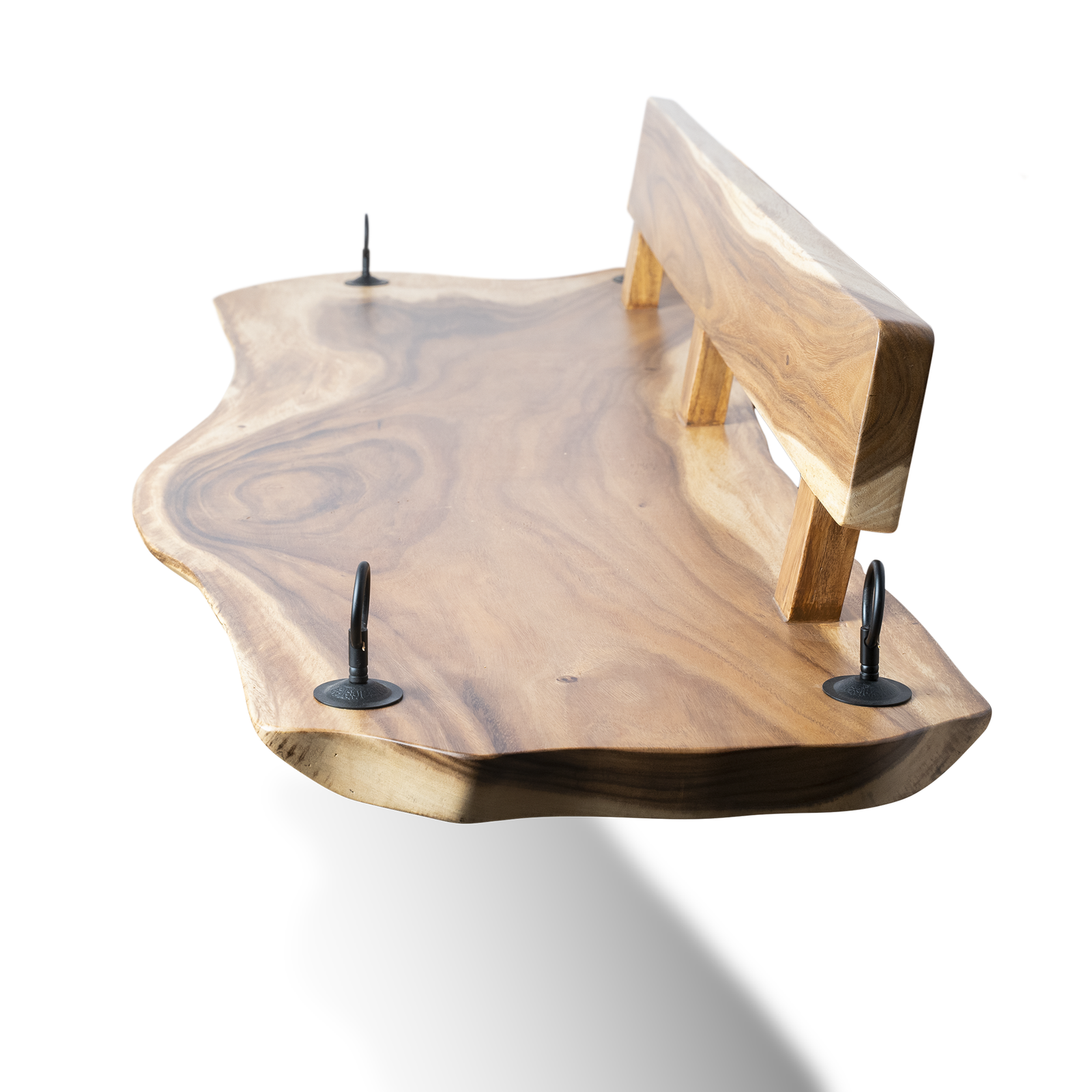 Live Edge Wooden Swing Jhula – East Indian Walnut - Image 3