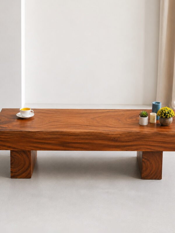 Solid Wood Rectangular Coffee Table