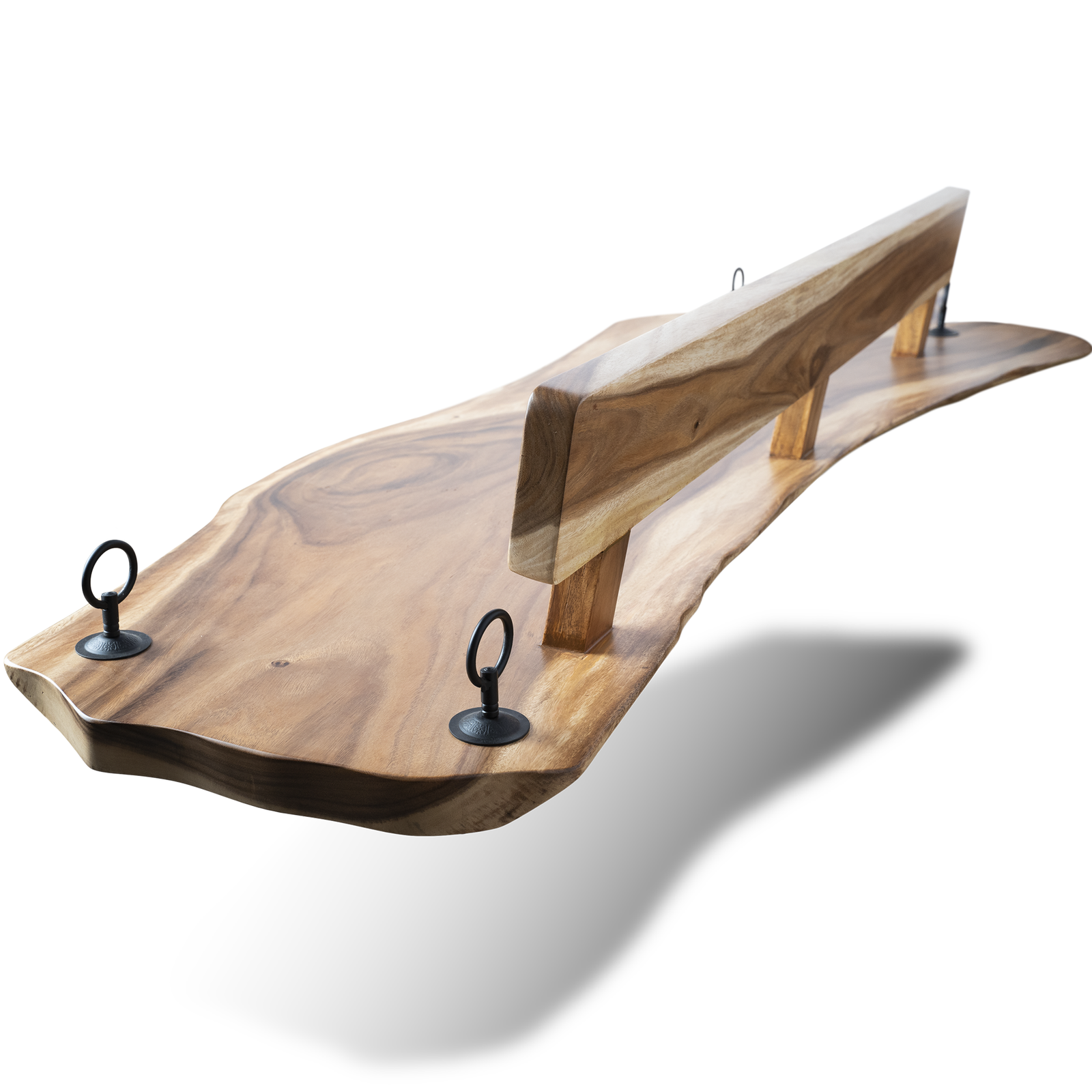 Live Edge Wooden Swing Jhula – East Indian Walnut - Image 2