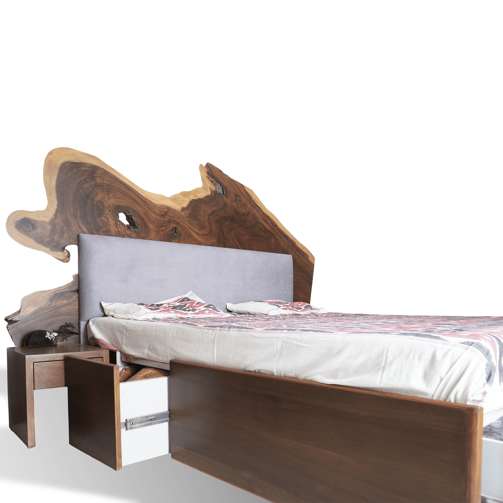 Live Edge Up Hole Bed with Storage - Image 4
