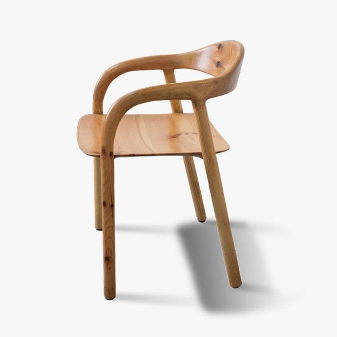 Wooden Sleek Peak Chair – Handcrafted By White Ash - Image 4