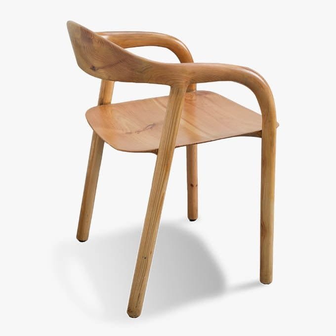 Wooden Sleek Peak Chair – Handcrafted By White Ash - Image 5