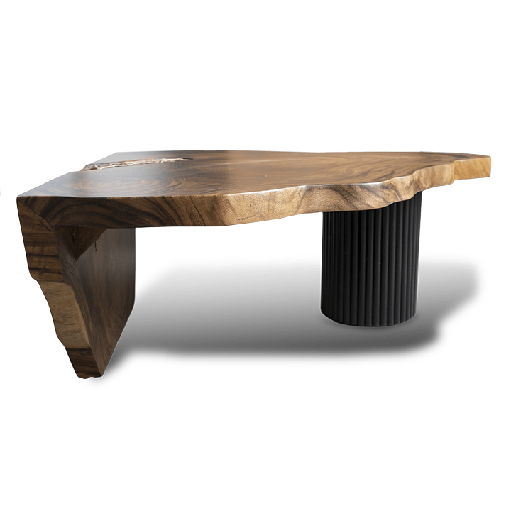 Live Edge Cane Dip Coffee Table - Image 2