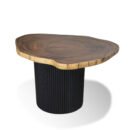 Live Edge Fluted Dining Table