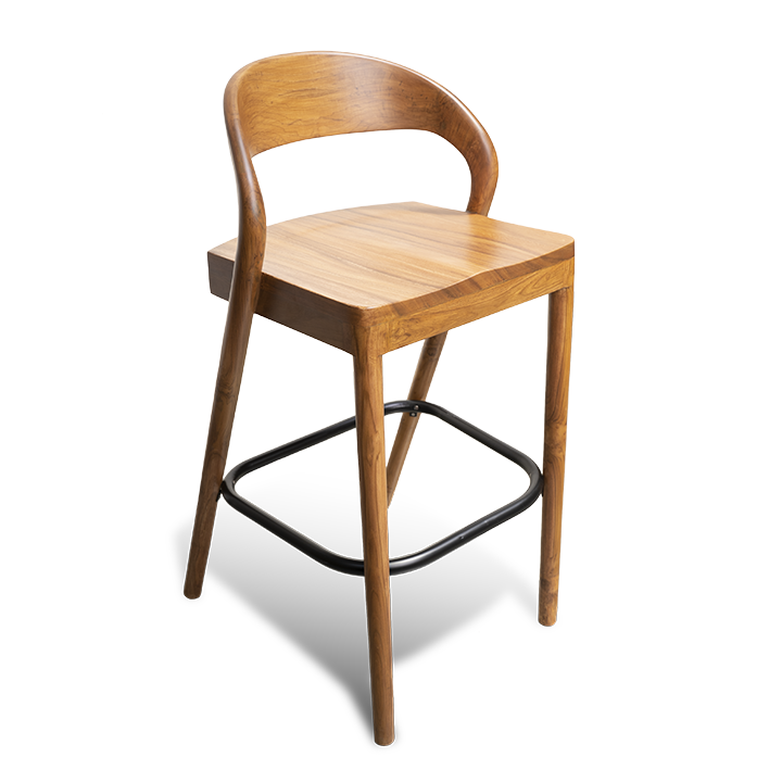 Custom Made Redifined walnut - Barstool - Image 3
