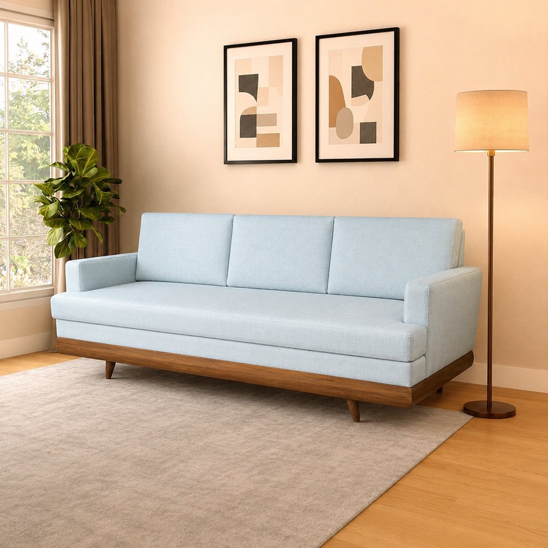 Simplified Three Seater Sofa