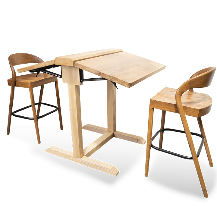 Solid Wooden Folding Drawing Table - Image 7