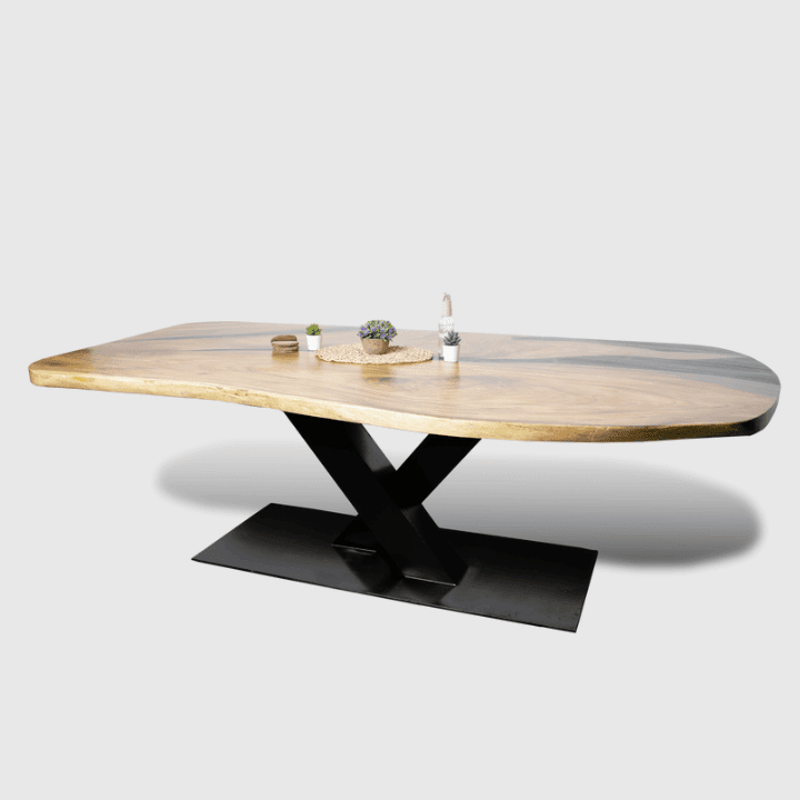 Live Edge Special X Dining Table - Image 3