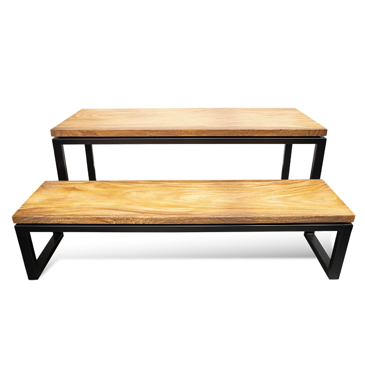 Solid Wooden Walnut Recangulated Table - Image 5
