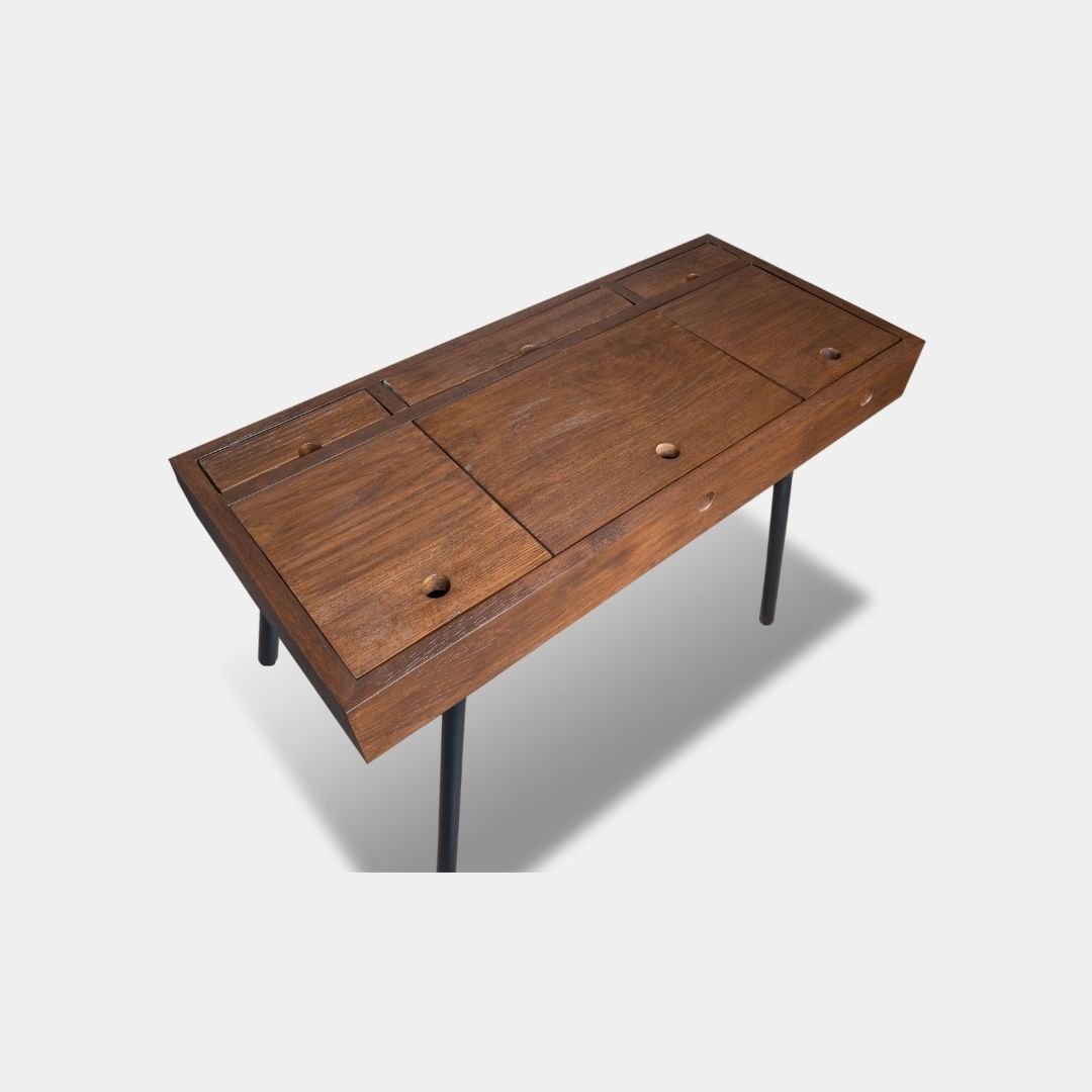 White Or Black Oak - Study Table - Image 2
