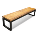 Live Edge Walnut Recangulated Bench