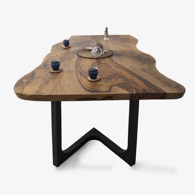 Live Edge Drop Down Mango Dining Table - Image 2