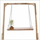 Solid Wood Adjustable Brownchester Swing Jhula