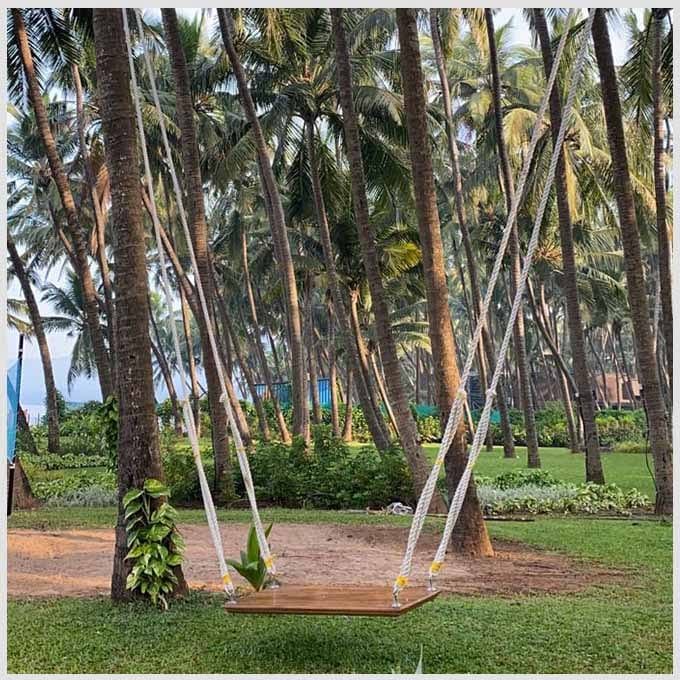 Solid Wood Adjustable Brownchester Swing Jhula - Image 4