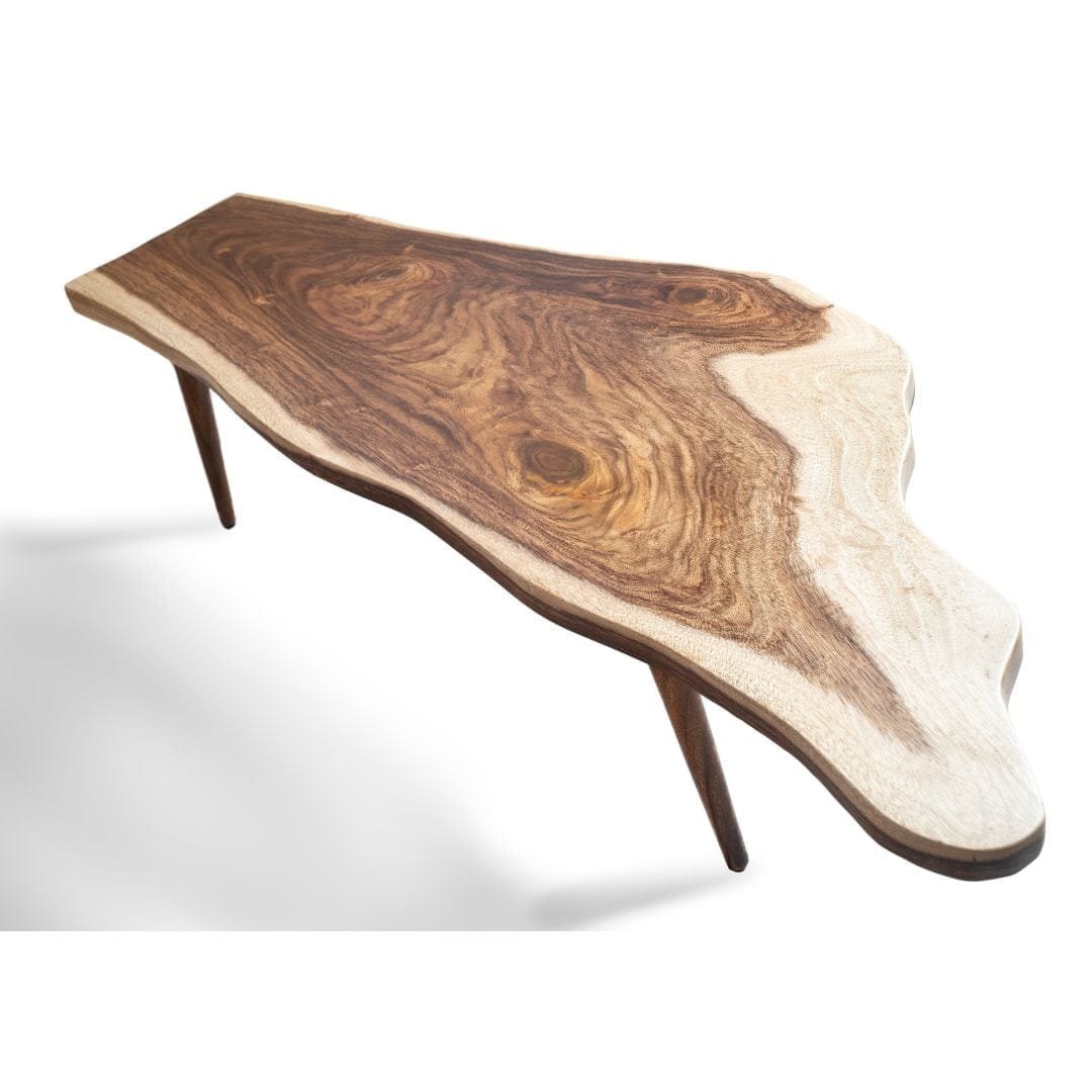 Custom Made Live Edge Contemporary Bench - Image 2