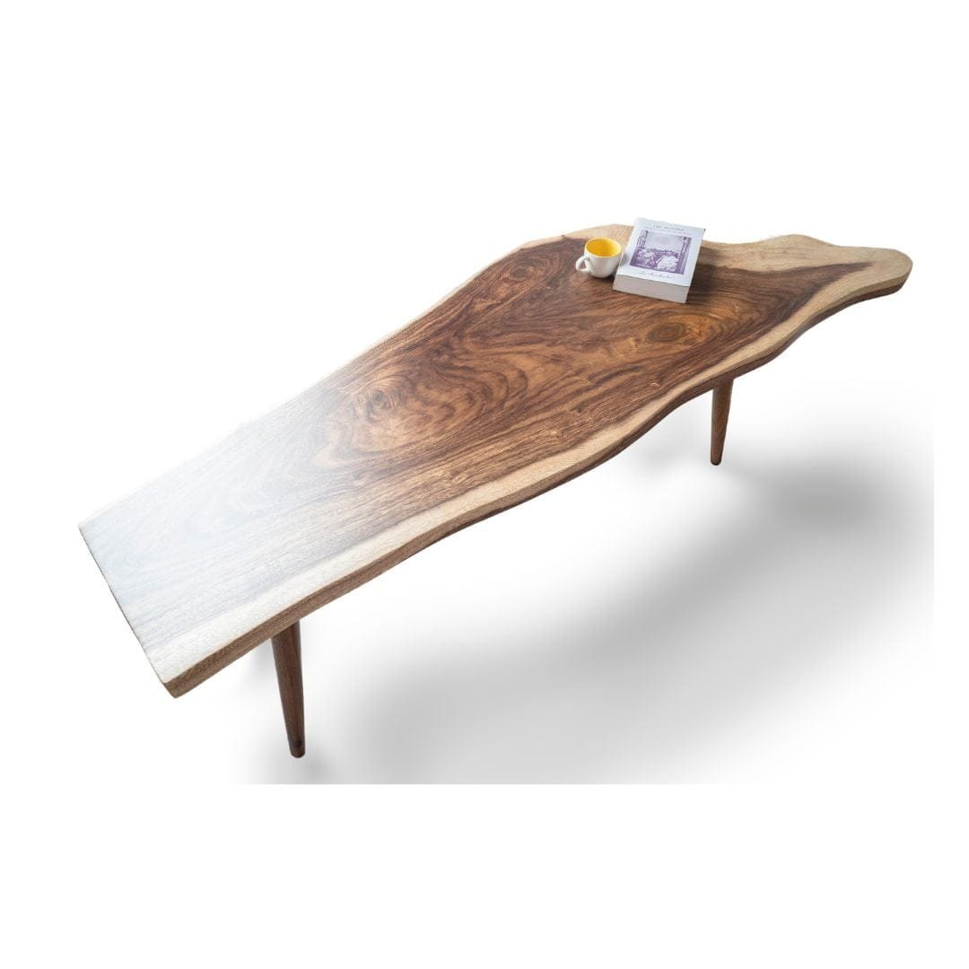 Custom Made Live Edge Contemporary Bench