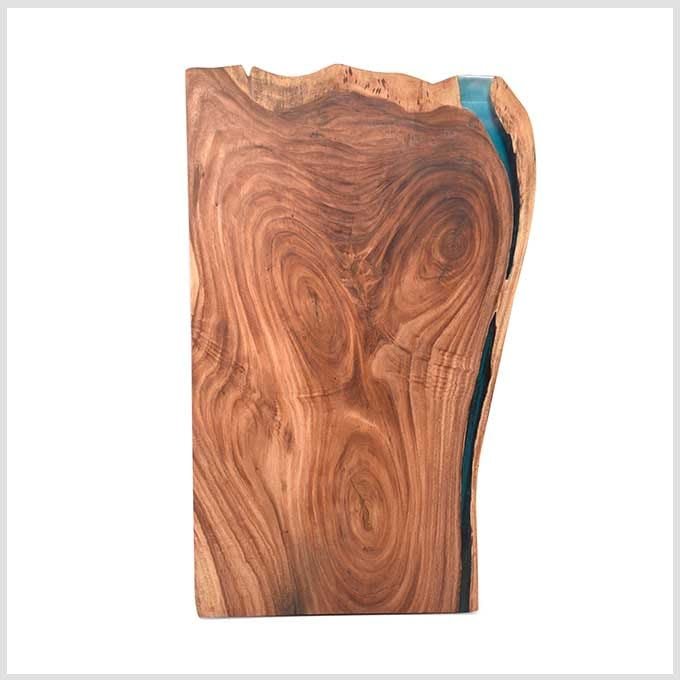 Epoxy Resin Creeked Table Top - Live Edge - Image 2
