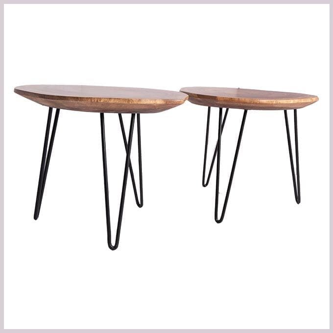 Live Edge Diorama Champhered Table - Image 3