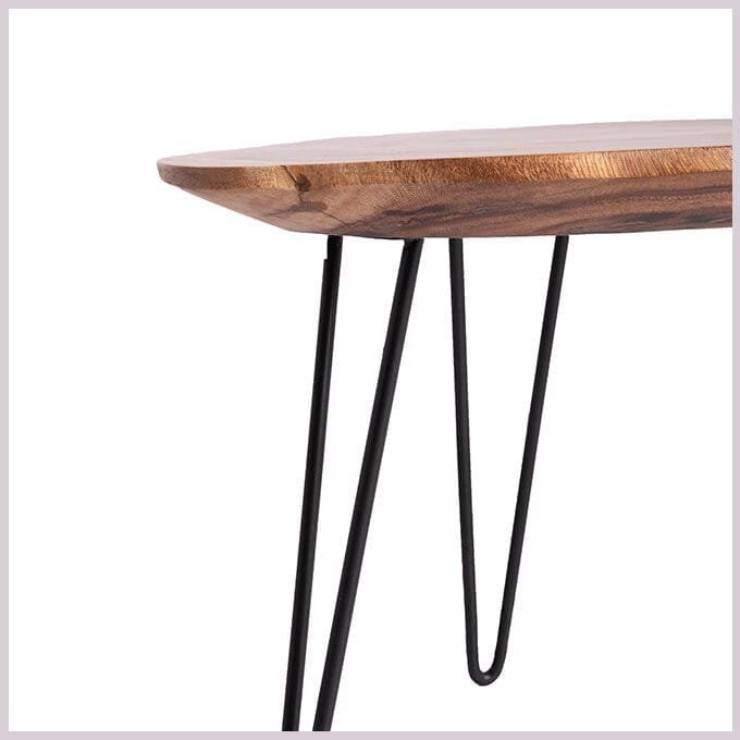 Live Edge Diorama Champhered Table - Image 4