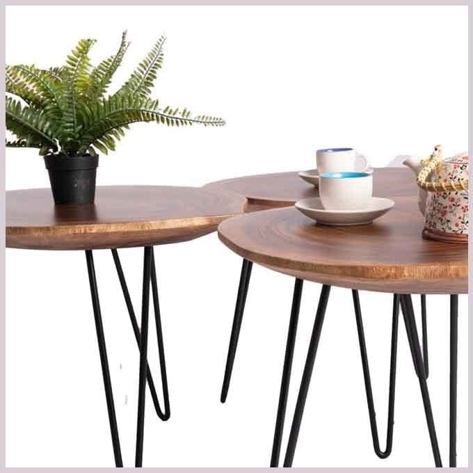 Live Edge Diorama Champhered Table - Image 5