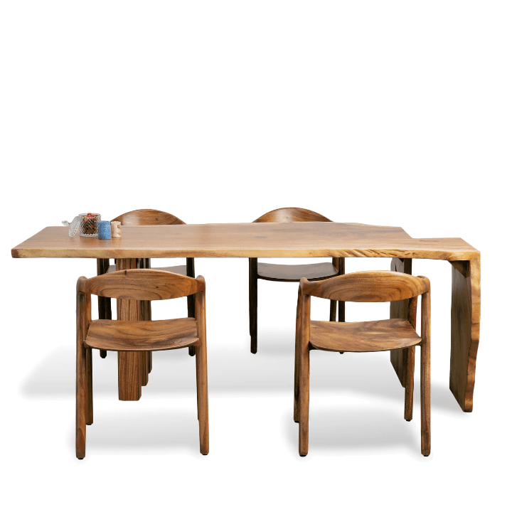 Live Edge Drop The Turtle Dining Table - Image 6