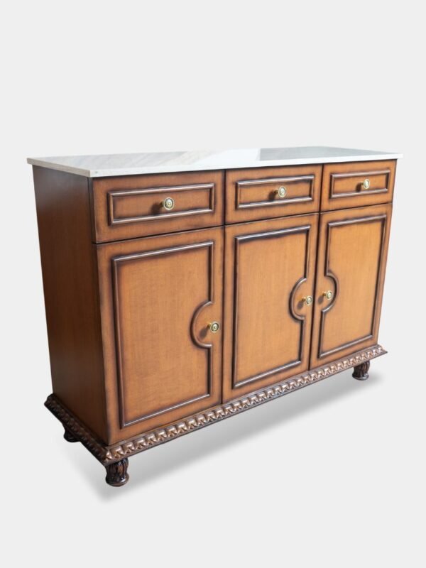 Custom Made Ethnic Indian Cabinet – Traditional Carved Wooden Storage