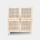 Fluted Ash - Shoe Rack With Natural Airflow