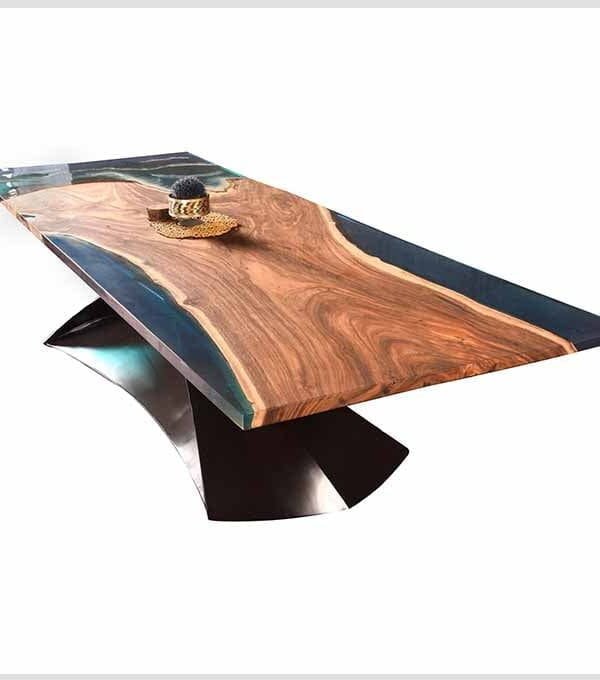 Epoxy Resin MumBays Waters - Live Edge Wood