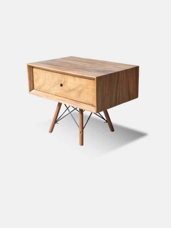 Wooden Side Table – Nakashima Inspired Design