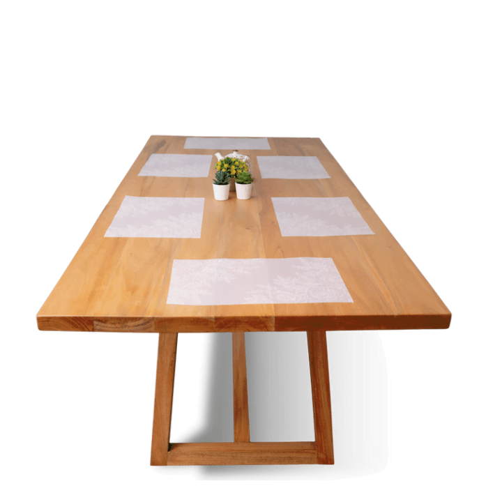 Orangish Mahogany Dining Table - Image 2