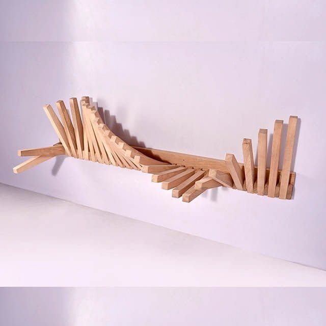 Solid Wood White Ash Piano Shelf– Movable Key Shelf Design