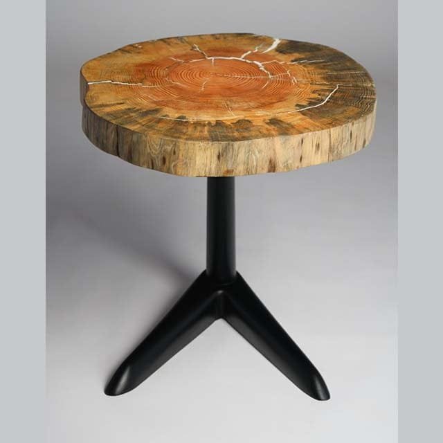 Live Edge Pine Wood Nesting Table - Image 4
