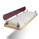Exotic Purple Heart and White Ash Wooden Swing Jhula