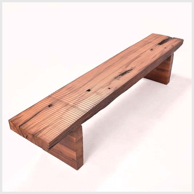 Solid Wood Railway Sleeper Bench - Image 3
