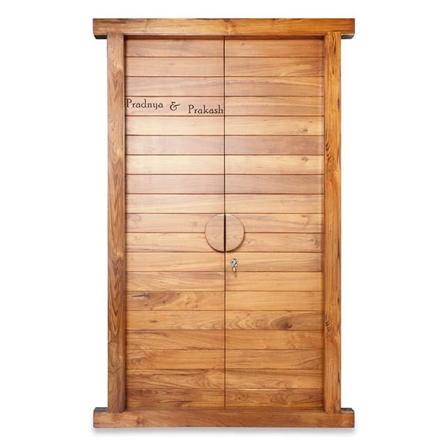 Wooden Sleek Teak Door – Elegant Wooden Entry - Image 2