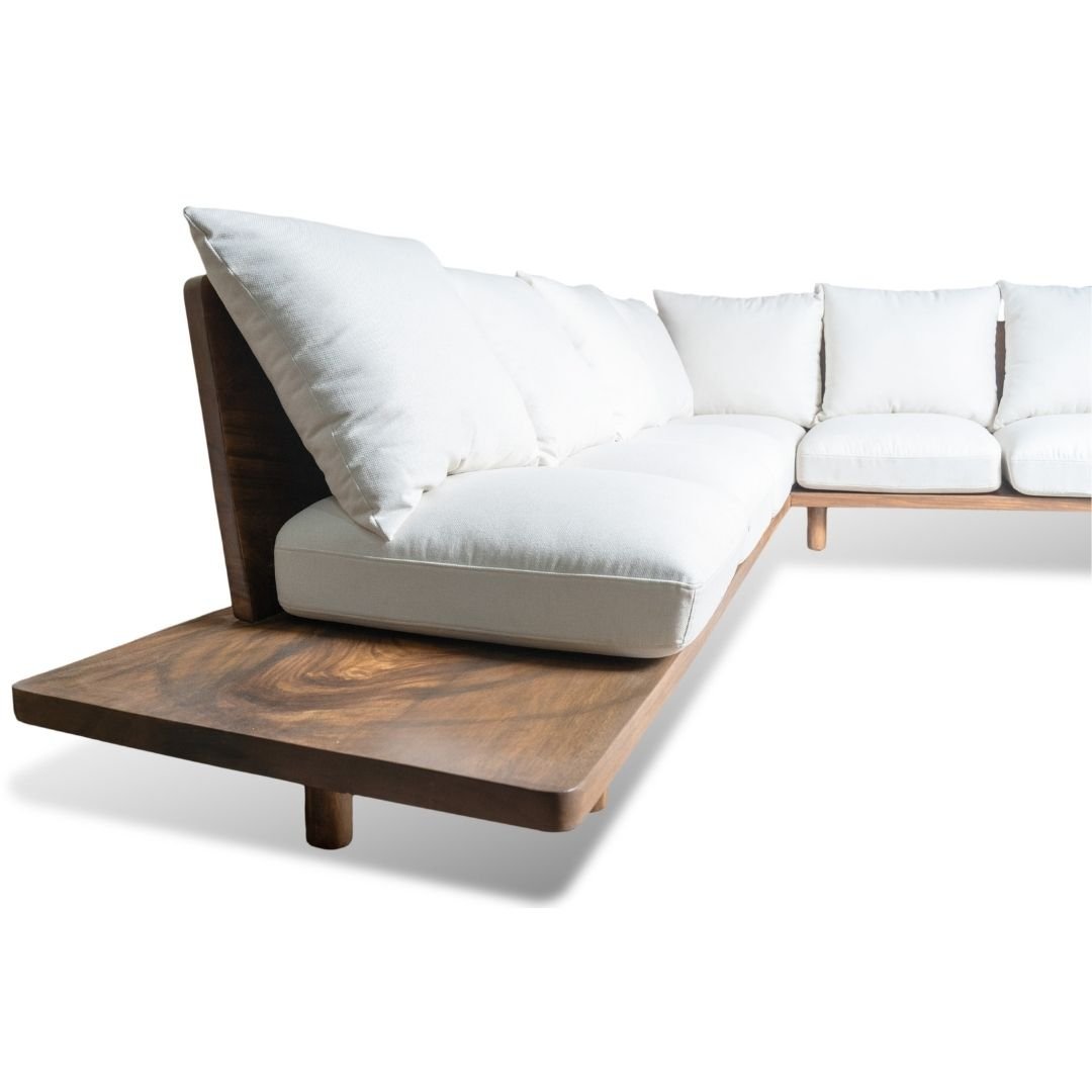 Custom Made Solid Wood Sofa L-Shape - Image 4