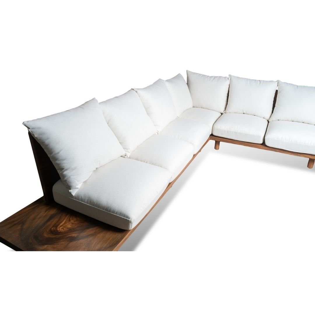 Custom Made Solid Wood Sofa L-Shape - Image 3