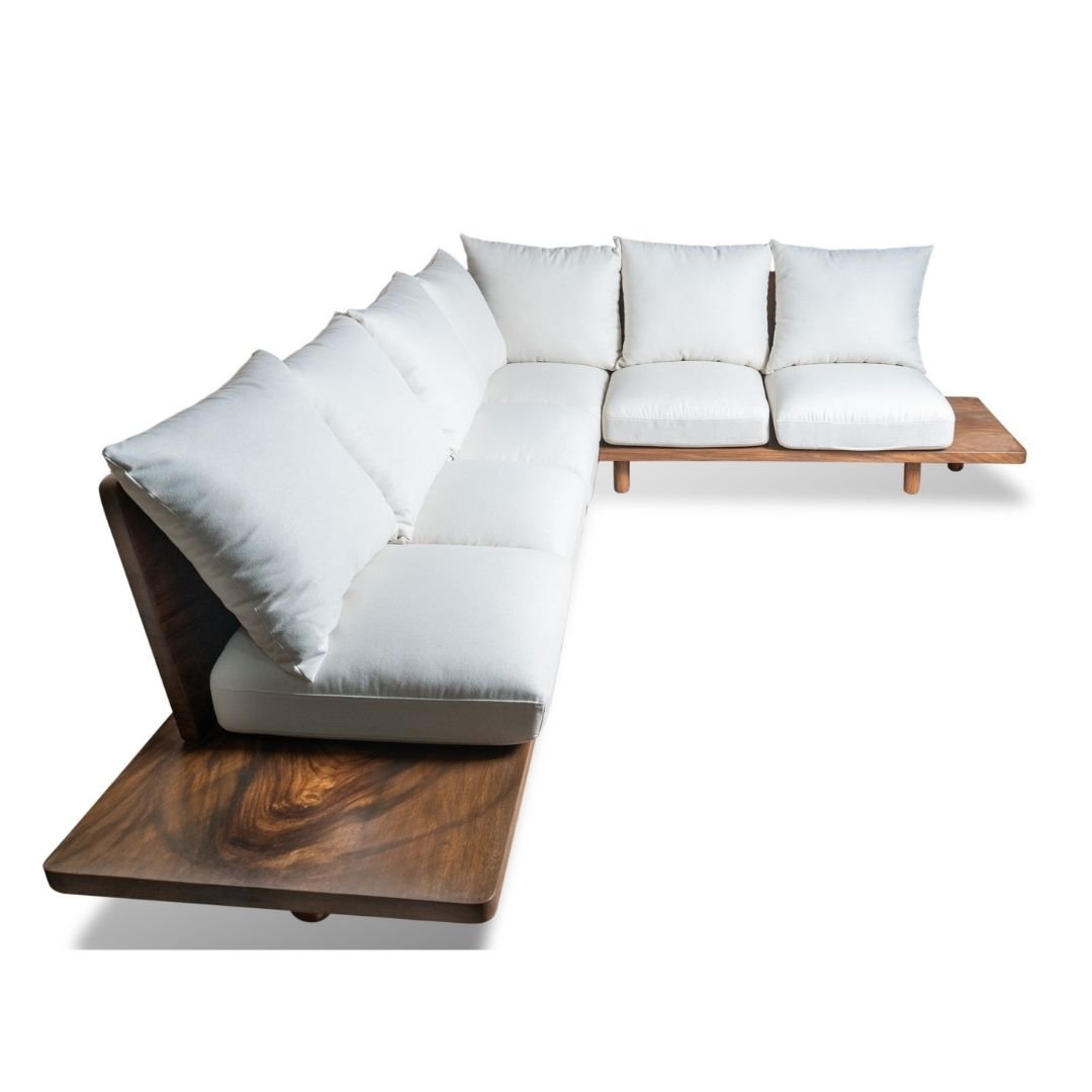Custom Made Solid Wood Sofa L-Shape - Image 5