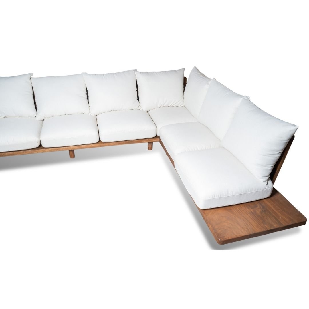 Custom Made Solid Wood Sofa L-Shape - Image 6