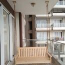Solid Spruce Wood Adjustable Ceiling Hanging Swing Jhula
