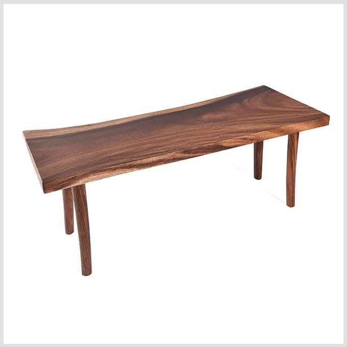 Solid Wooden Straight Bench - Image 3
