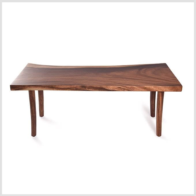 Solid Wooden Straight Bench - Image 2