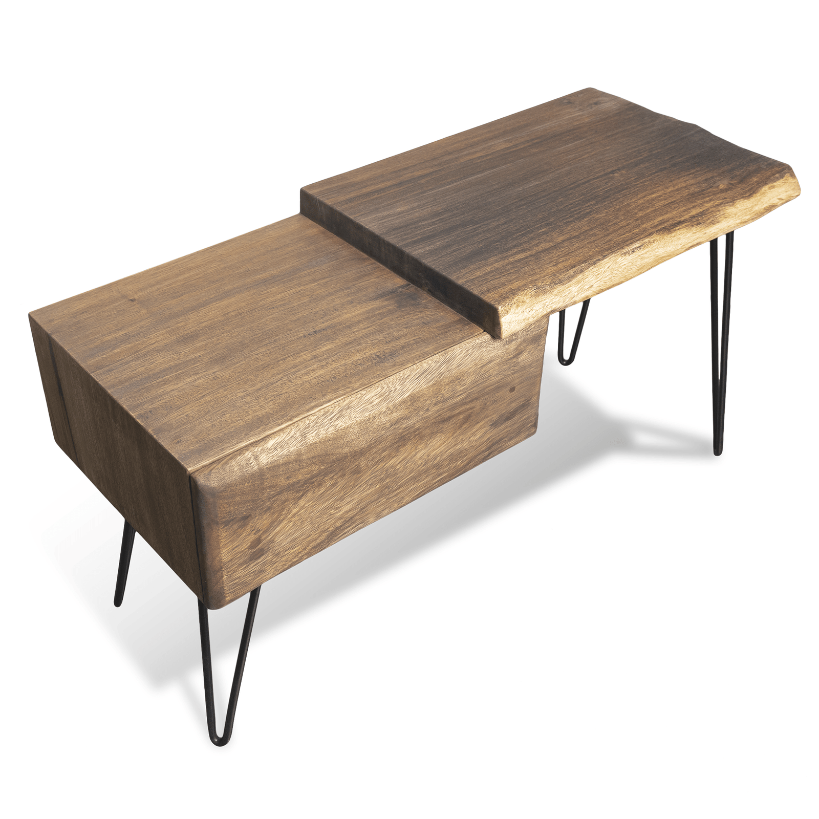 Solid Wooden Bed Side Table – Two Step Design - Image 5
